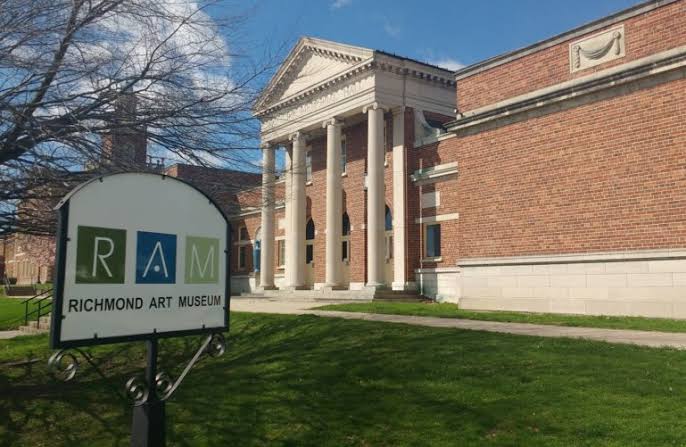 The exterior of the Richmond Art Museum in downtown Richmond, Indiana.